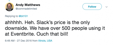 slack fees